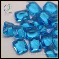Faceted Aqua Blue Octagon Glass Stone